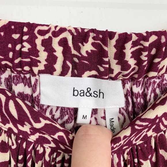 NWT Ba&sh Lenny Midi Skirt Raisin Size 2 - Picture 11 of 16